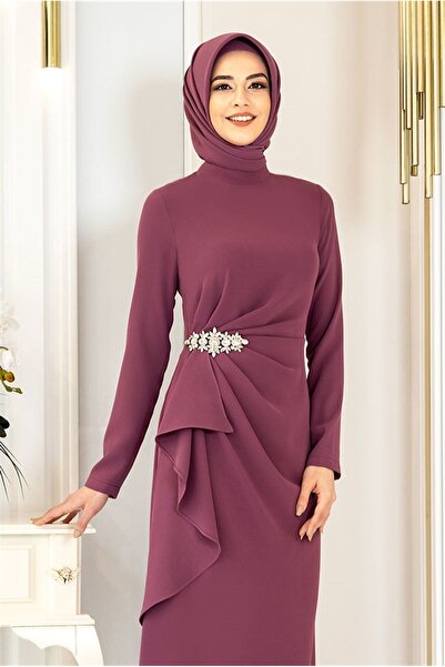 PINAR ŞEMS Tesettür Elbise / Boncuka Elbise