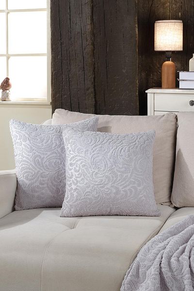BİRHOME Husă de pernă decorativă din 2 piese Lucy Jacquard Design Special 43x43 cm