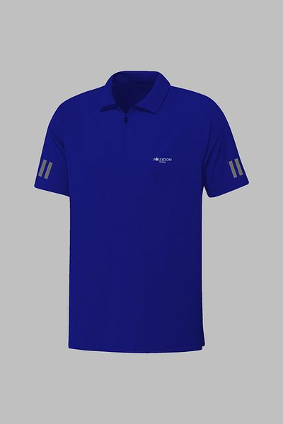 POSEIDON STORM Tricou cu mânecă scurtă pentru bărbați Blue Vision Pro Fabric Fit S-3XL
