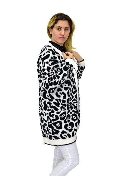 Nefise Жіночий кардиган з леопардовим принтом 101002 BGL-ST04079