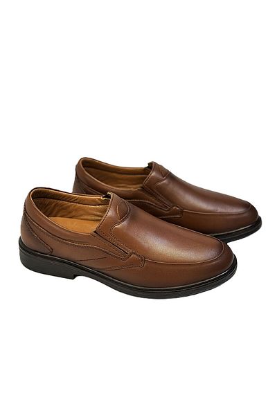 KAFKASLAR AYAKKABI KAFKASLAR Full Orthopedic Elastic Diabetes Γνήσιο Δέρμα Κλασικά Ανδρικά Παπούτσια