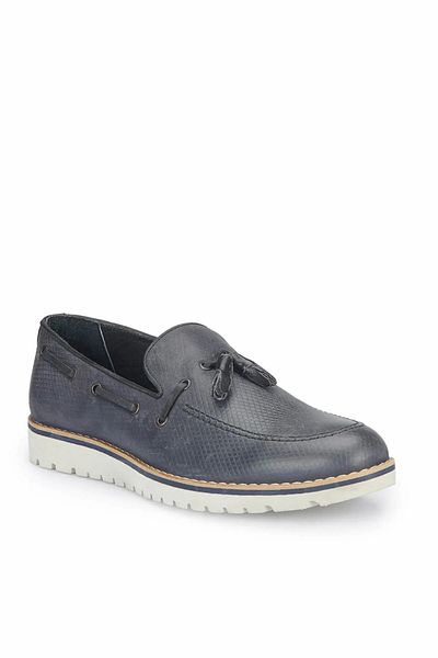 MERCEDES Dark Navy Blue Classic Shoes