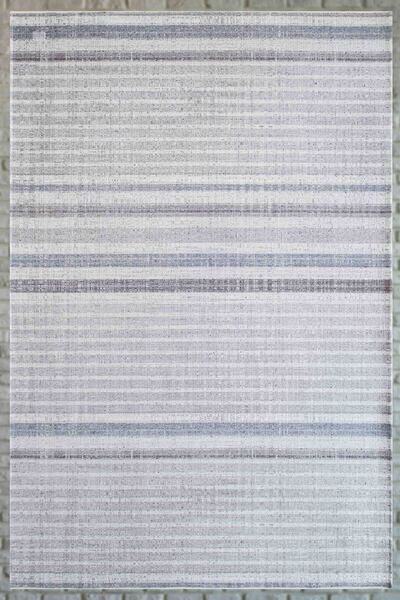 Serente Home Line Patterned Washable Non-Slip Base Chenille Blue Gray Kitchen...