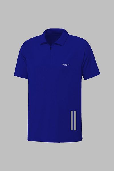 POSEIDON STORM Tricou cu mânecă scurtă pentru bărbați Blue Vision Pro Fabric Fit S-3XL