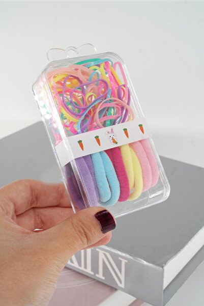 By Zeyna Aksesuar Set de catarame cu prosoape elastice și cauciuc pentru copii