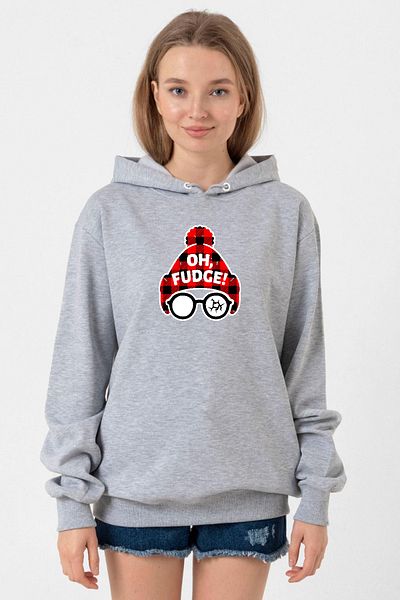 Tshirthane Oh Fudge Christmas Grimelange 3Ip Hooded Women's Sweatshirt