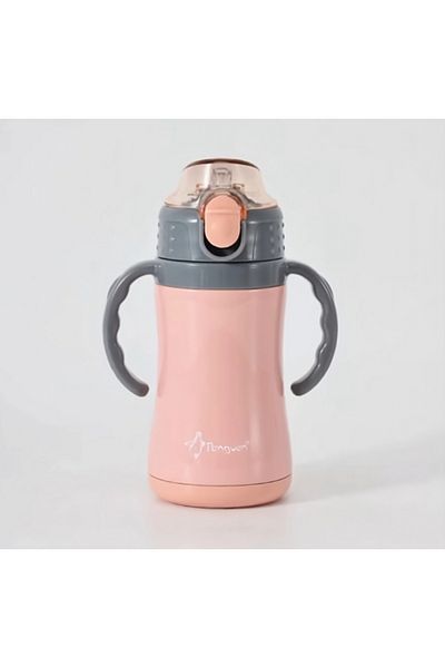 Penguen 280ml Colorful Steel Baby Bottle Thermos - Double Layer