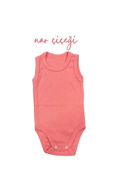 Akface Cotton Combed Cotton Snap Fastener Newborn and Baby Corded Undershirt Bady Bodysuit