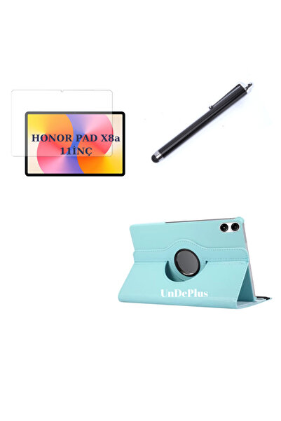 UnDePlus Honor Pad X8a - حافظة تابلت دوارة مقاس 11 بوصة مع واقي شاشة وقلم