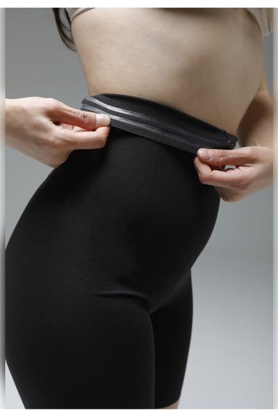 MİSTİRİK Anoky Model - Black Sports Cycling Training Shorts Without Traces and Inner Indication