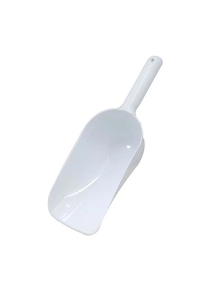 Tiesa Home 30cm Medium Size Plastic Sugar Shovel Scoop - Pack of 2 Grocery Food Detergent Pulses
