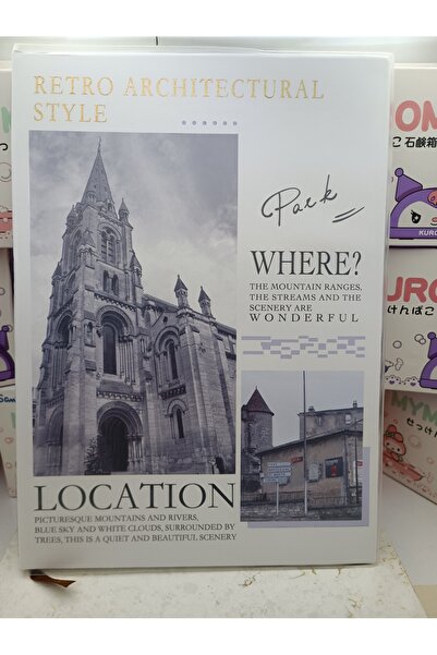 Meyra Accessories şehir ve manzara temalı şeffaf mat kılıflı defter hediyelik notebook ajanda büyük boy okul defterler