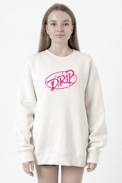 Tshirthane Babymonster Drip White Women's 2Ip Sweatshirt