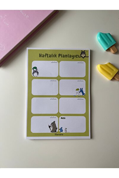 Hara Company جيبلي ستوديو توتورو مقاس A5 مخطط أسبوعي أنيمي