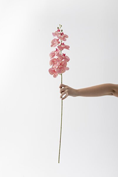 Güleç Yapay Çiçek Yapay Islak Orkide Çiçeği Pudra Tek Dal