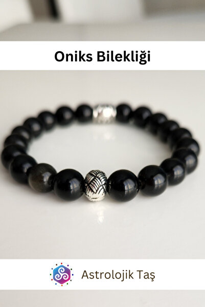 Tasarım Doğal Taş Oniks Bilekliği