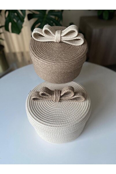 Nev Design Kapaklı 2'li Dekoratif Sepet