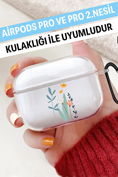 WANNA PROTECT Airpods Pro ve Airpods Pro 2. Nesil Uyumlu Desenli Silikon Airp...
