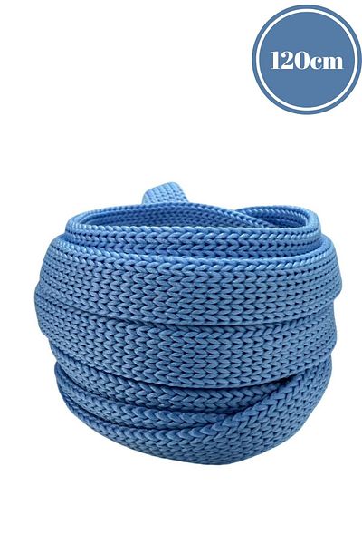 Mag Shoes Care Light Blue Ironed Sports Shoelaces. 120cm. 1 Pair. 2 Pieces.