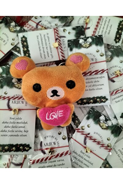 Arjew Yeni Yıl Dilek Kartlı 20 Adet Gold Aparatlı Bileklik Ve Şans İpi Set (P...