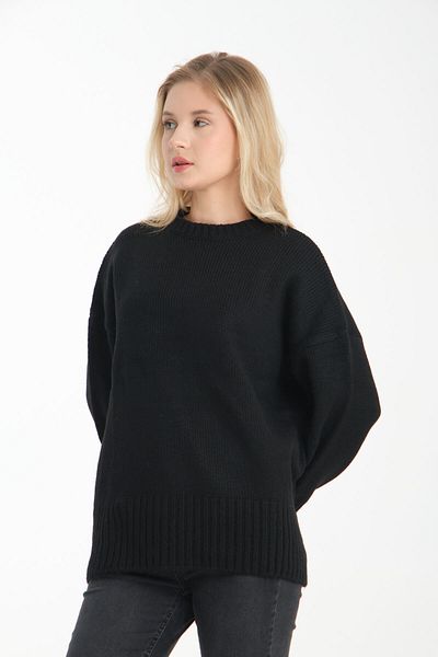 İLKCET MODA Pulover lung de damă oversize Basic
