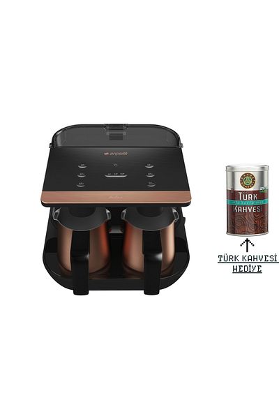 Arçelik Steel Coffee Pot Automatic Turkish Coffee Maker with Premium Indiksuyon Heating Technology