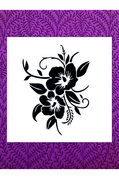 Stencilsarayi STENCİL SARAYİ BOYAMA ŞABLON ÇİÇEK VE MEYVE - 4737 ÖLÇÜ 50X50