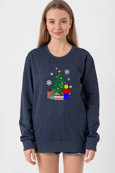 Tshirthane Lego Man Christmas Indigo Women's 2Ip Sweatshirt
