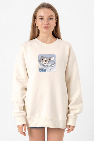 Tshirthane Babymonster Forever Ecru Women's 2Ip Sweatshirt