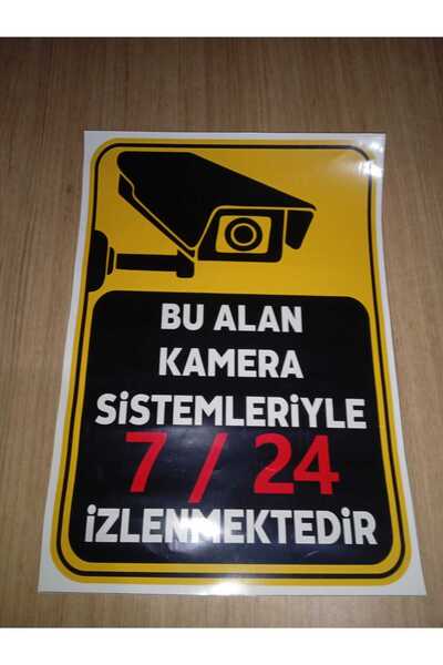tabelacım Bu Alan Kamera İle İzlenmektedir Stiker