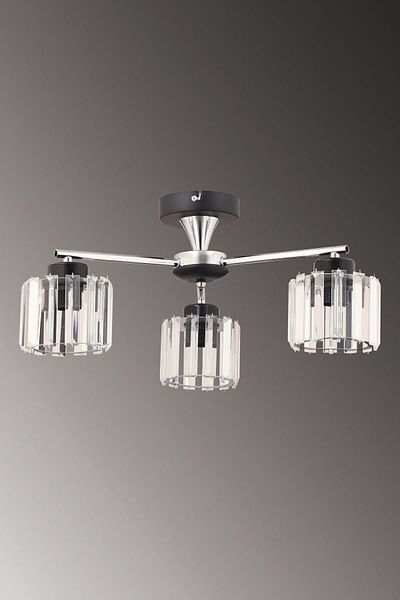 ESSLİGHT Cemre 3-Light Plafonier Chandelier (Crystal Stone) Living Room Bedroom Kitchen Young Room Office