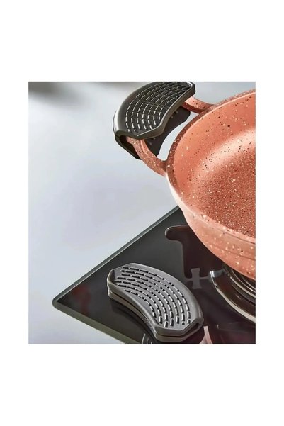 Kitchen Dream 2-Piece Fireproof Non-Stick Silicone Pot Pan Pot Holder Silicone Handle Holder