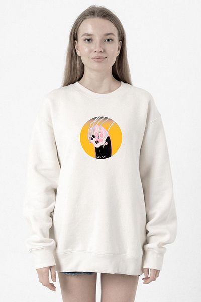 Tshirthane Meovv Meow White Women's 2Ip Sweatshirt