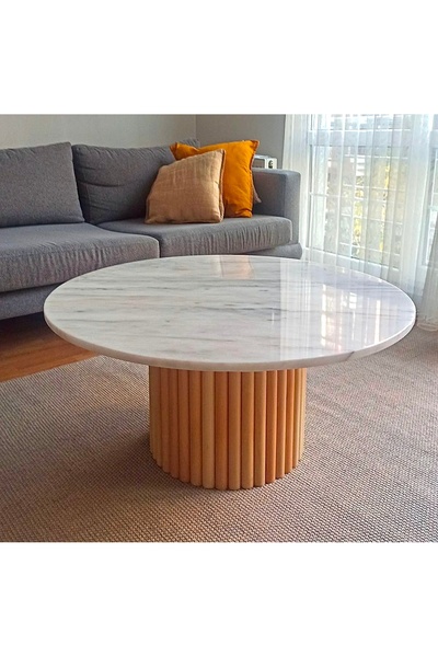 Home Mermer orta sehpa porselen salon sehpası kahve masası