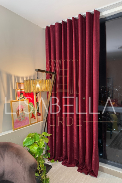 LisabellaHome Background Curtain - Lisabella Luxury Velvet Textured Series