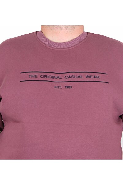 MocGrande Світло-фіолетова толстовка великого розміру - 3ip Original, круглий виріз, 24203