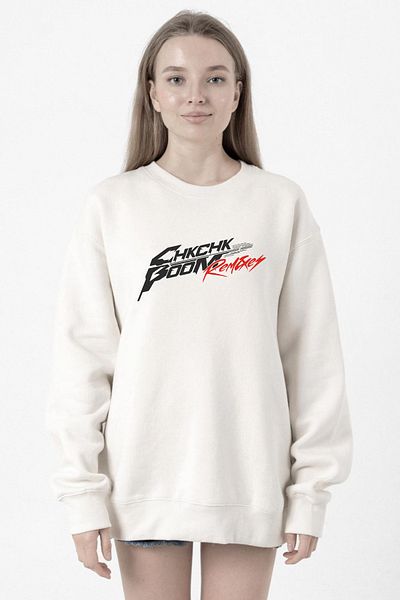 Tshirthane Stray Kids Chk Chk Boom White Women's 2Ip Sweatshirt