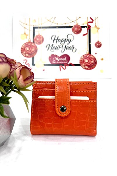 DAVİD POLO CÜZDAN Orange Color Wallet/Card Holder (10,5X9Cm)