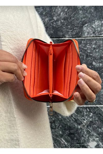 GP GUES POLO Women's Multi-Compartment Orange Wallet