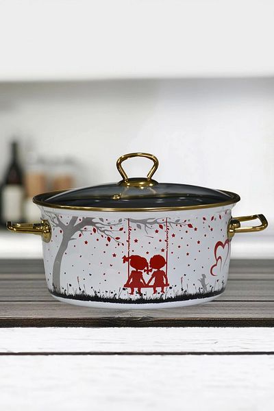 PR HOME Love Enamel - 22 cm Frying Pot