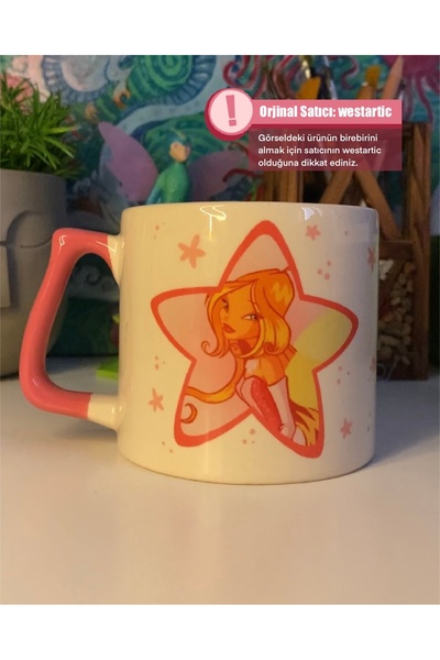 westartic Winx Club Flora Kupa Fincan Bardak