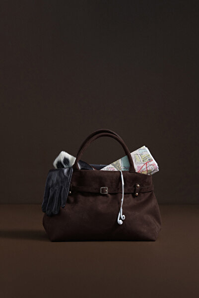 Mathilda Store Acı Kahve Valor Süet El Çantası