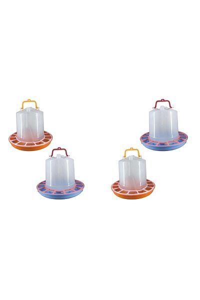 RoyalFarmVet 3 kg Food Holder 3 Lt Water Bottle (Set of 4)
