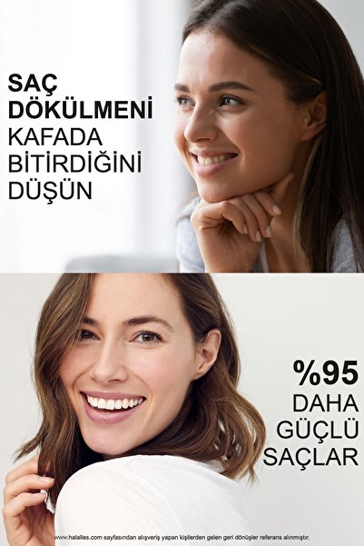 Halalles Saç Dökülmesine Karşı Şampuan Işlemsiz Kuru Saçlar – Sülfatsız & Vegan Formül 2 X 300 ml