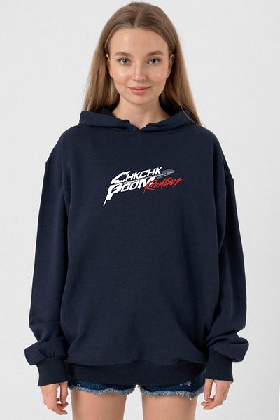 Tshirthane Navy Blue Stray Kids Chk Chk Boom Women's Hoodie 3Ip