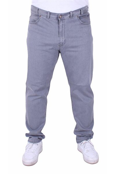 MocGrande Power Lycra Madrid 11900 - Γκρι τζιν παντελόνι μεγάλου μεγέθους