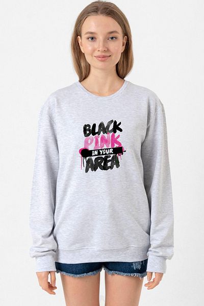Tshirthane Black Pink in Your Area Grimelange Women's 2Ip Sweatshirt