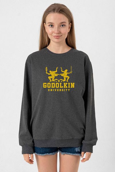 Tshirthane Gen V Godolkin University Logo Smoked Women's 2Ip Sweatshirt
