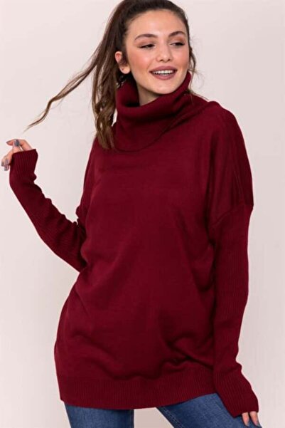 citycenterfashion Women's Degaje Collar Pocket Knitwear Sweater Cty-cnd-11369