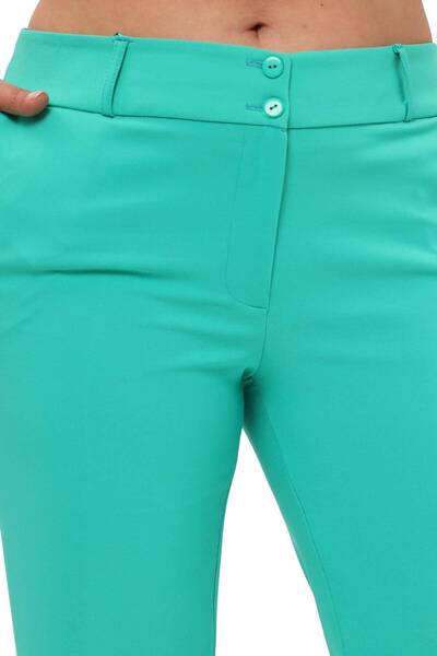 Hanezza Kadın Büyük Beden Benetton Bilek Boy Yüksek Bel 42-56 Likralı Pantolon